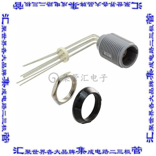 PLB3G020007 圆形连接器7POS插座母插口焊接镀金面板安装通孔直角