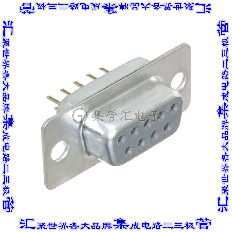 A-DF 09 PP/Z 连接器9POS插座母插口2排D-Sub通孔