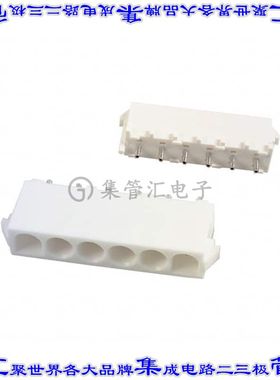643408-1 针座连接器6POS接头6.35mm公形插针通孔直针锡