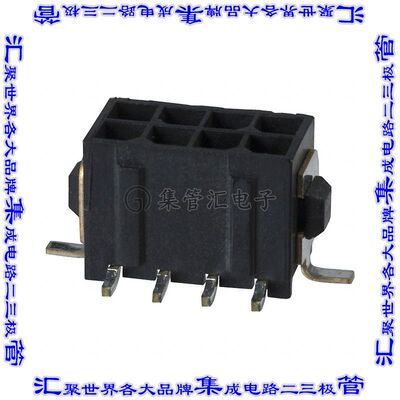 3-794638-8 针座连接器8POS接头2排3mm公形插针表贴SMD镀金