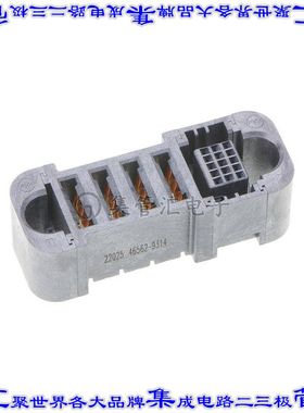 465629314 0465629314背板连接器19POS插座母插口通孔黑色