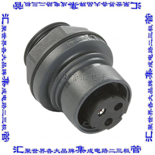 PXP6012/03S/ST 圆形连接器3(2电源+PE)插头母插口螺钉镍面板安装