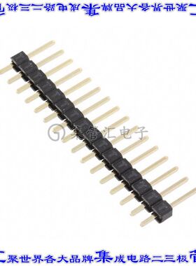 61301611121 针座连接器16POS接头2.54mm公形插针通孔直针镀金