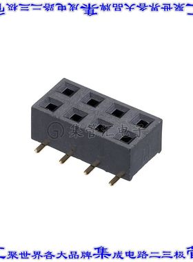 M20-7810445 针座连接器8POS插座2排2.54mm母形插口表贴SMD镀金
