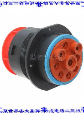 HDP24-24-9PE 圆形连接器9POS插座外壳用于公插针黑色面板安装防