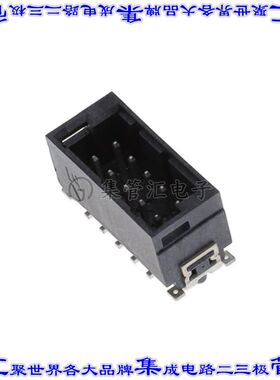 524639-E 针座连接器10POS接头2排2.54mm公形插针表贴SMD镀金