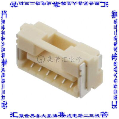 5023860670 针座连接器6POS插座1.25mm叉状表贴SMD锡