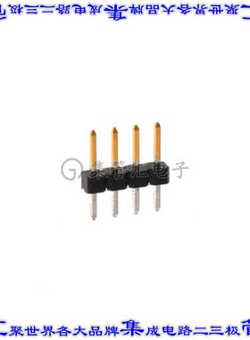 2355045-4 针座连接器4POS分离式2mm公形插针通孔直针镀金