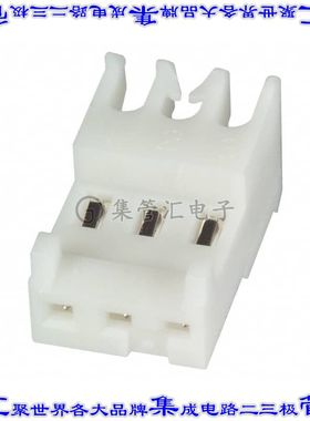 3-644563-3 矩形连接器3POS插座2.54mm母插口白色IDC锡自由悬挂直