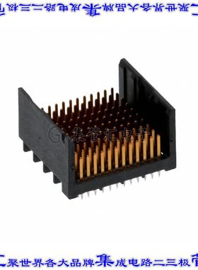 2007820-1 背板连接器120POS接头公引脚12排1.91mm通孔黑色