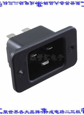 6163.0005 电源接入连接器3POS插座公型片状插脚IEC320-C20面板安