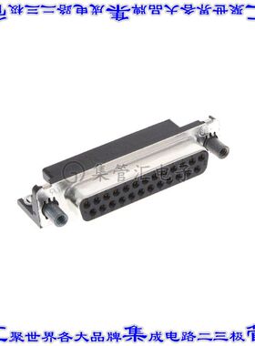 747846-6 连接器25POS插座母插口2排D-Sub通孔直角