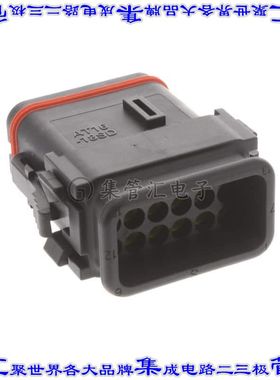 AT16-18SD-SR02 矩形连接器外壳18POS插头3排母形插口黑色自由悬