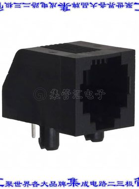 5555165-5 接插件连接器CONN MOD JACK 6P2C R/A UNSHLD
