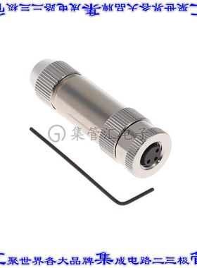 T4010019031-000 圆形连接器3POS插座母插口螺钉镀金自由悬挂