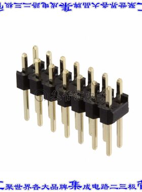 61301421121 针座连接器14POS接头2排2.54mm公形插针通孔直针镀金