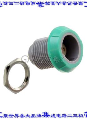 PLB4G520008 圆形连接器8POS插座母插口焊杯镀金面板安装