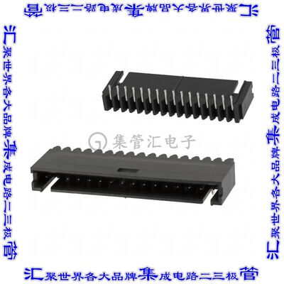 6-102523-4 针座连接器16POS接头2.54mm公形插针通孔直角锡