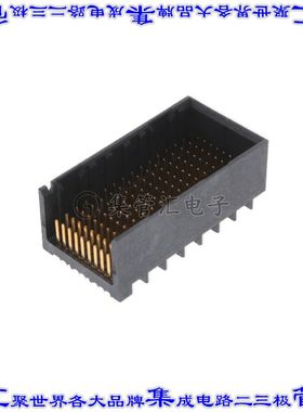 2007807-1 背板连接器144POS接头公引脚9排1.91mm通孔黑色