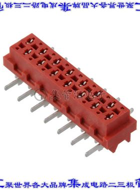 8-188431-4 针座连接器14POS插座2排2.54mm叉状表贴SMD锡