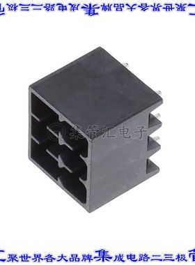 NR0611000000G 端子块连接器6POS接头公引脚带罩2排3.5mm黑色垂直