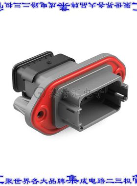 AT04-12PA-PM16 矩形连接器外壳12POS插座2排公形引脚灰色面板安