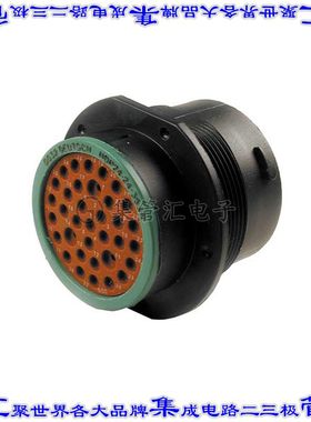 HDP24-24-35SN 圆形连接器35POS插座外壳用于母插口黑色面板安装