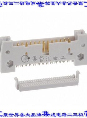 AWH 26G-0202-IDC 矩形连接器26POS接头2排2.54mm公引脚灰色IDC镀