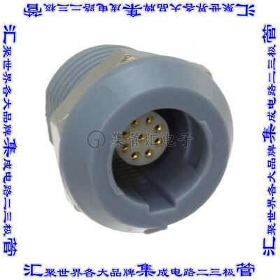 8P1P009210GRF01 圆形连接器9POS插座母插口焊接镀金面板安装通孔