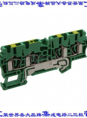 1608660000 端子块连接器4POS接地地面5.1mm绿色黄色12-30AWG