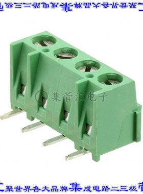 284094-4 线对板连接器4POS接线端子5.08mm通孔垂直带板