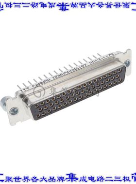 DDMV50SNA197 连接器50POS插座母插口3排D-Sub面板安装通孔