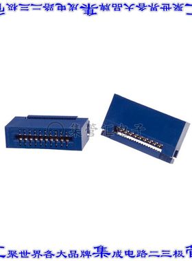 CWR-170-20-0003 卡边缘连接器20POS母头2排2.54mm蓝色锡