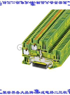 3210897 接线板专用连接器4POS插头连接2排5.2mm绿色黄色
