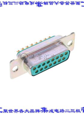 HDC15S20000/AA 连接器15POS插座母插口2排D-Sub自由悬挂