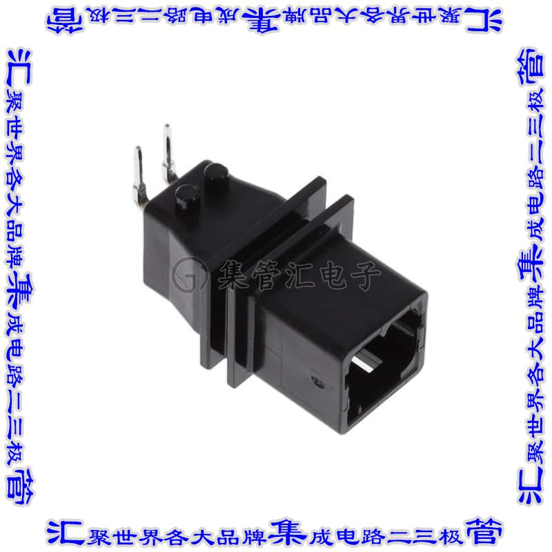 MX44A002NQ1 针座连接器2POS接头3.5mm公形插针板边缘锡