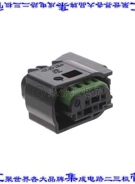 1379799-1 矩形连接器外壳4POS插座2排3.1mm母形插口黑色自由悬挂