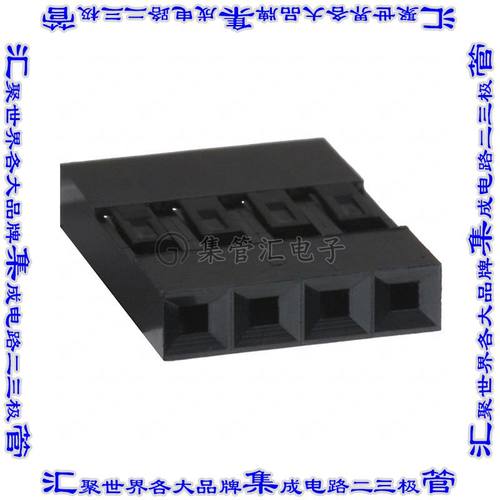 65039-033LF 矩形连接器外壳4POS插座2.54mm母形插口黑色自由悬挂