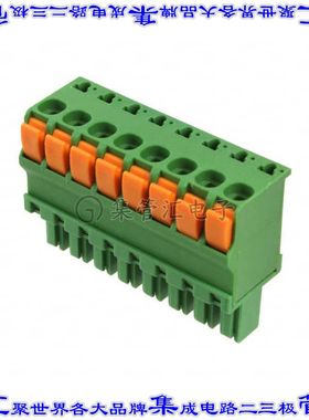 1986720-8 端子块连接器8POS插头母插口3.81mm绿色自由悬挂