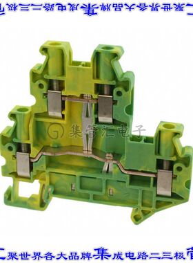 3044759 端子块连接器4POS接地地面6.2mm绿色黄色10-26AWG