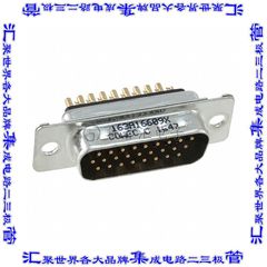 163A16609X 连接器26POS插头公引脚3排D-Sub高密度自由悬挂