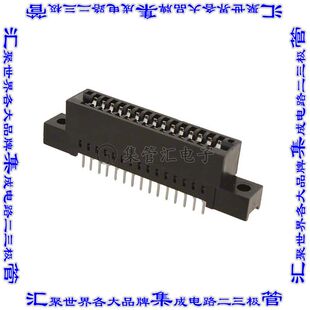 5530841 卡边缘连接器30POS母头2排2.54mm黑色镀金