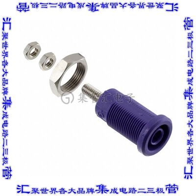 72930-7 接插件连接器CONN BANANA JACK THRD VIOLET