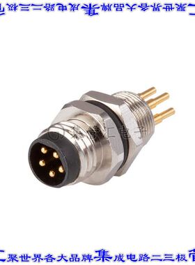 CDM804-04A-MP-R805-67 圆形连接器4POS插头公引脚焊接镀金面板安