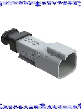 AT04-2P-SR01GRY 矩形连接器外壳2POS插座公形引脚灰色自由悬挂