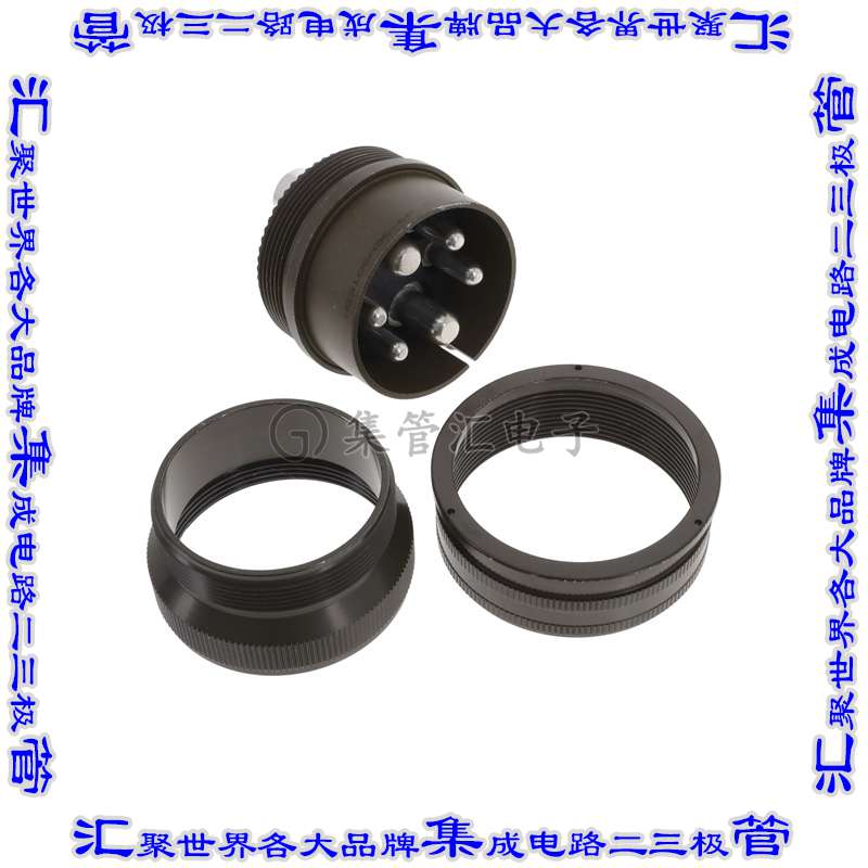 MS3106A36-6P 圆形连接器6POS插头公引脚焊杯银自由悬挂