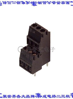 1720010000 线对板连接器3POS接线端子2排3.5mm通孔水平带板