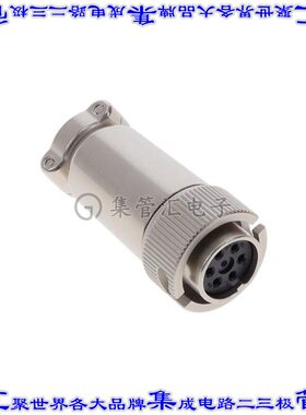 RM12BPE-6S(81) 圆形连接器6POS插头母插口焊接银自由悬挂