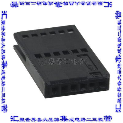 487544-3 接插件连接器CONN FFC RCPT HSG 6POS 1.27MM