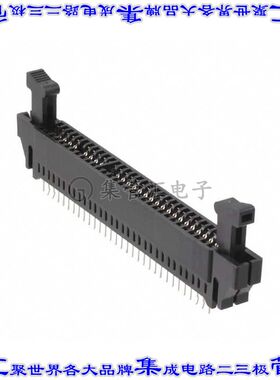 6364666-1 卡边缘连接器62(61已载入)母头2排2.54mm黑色镀金
